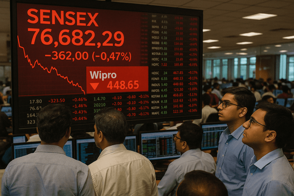 Wipro Warning Hits Markets Nifty Drops Early