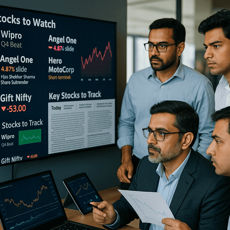 Key Stocks to Track Today: Wipro Q4 Beat, Angel One Slides
