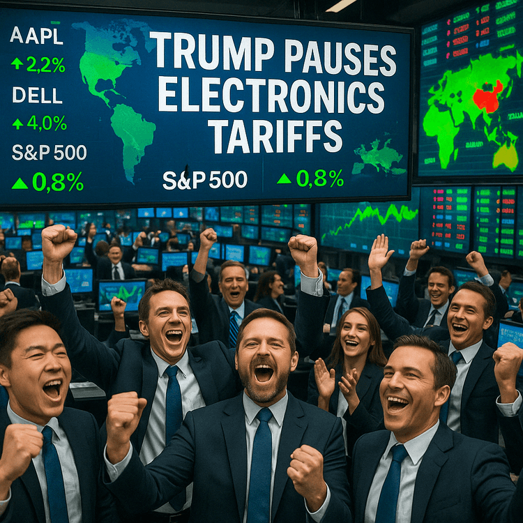 Global Stocks Jump as Trump Halts Tariffs on Electronics 
