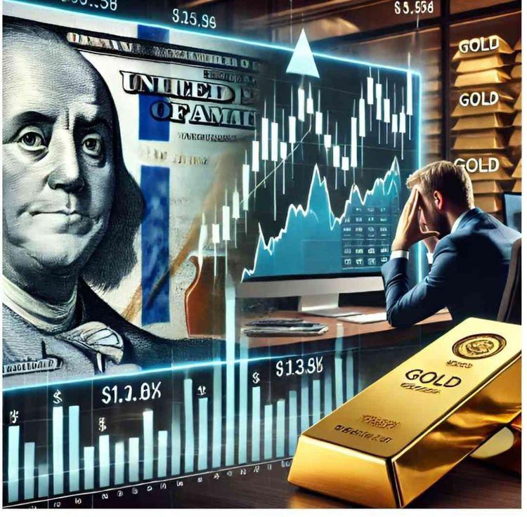 Dollar Hits 3-Year Low as Stocks Sink & Gold Shines