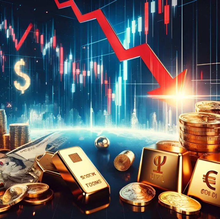 Stocks Sink as Trump Targets Powell, Dollar Slides