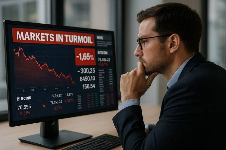 Wall Street’s Wild Ride Ends in Red Amid Trade War Jitters