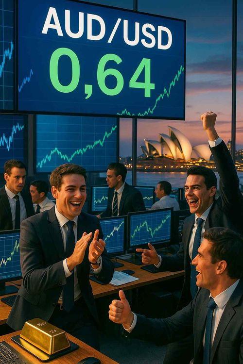 AUD/USD Surges to 5-Year High at 0.64 Despite Slashed GDP Forecasts