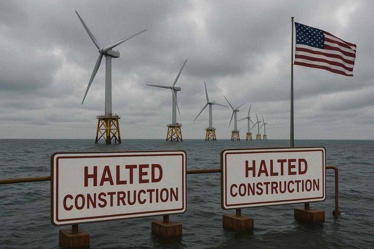 Trump Halts Major Wind Farm in Blow to Clean Energy